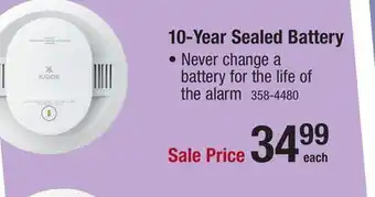 Menards Kidde 9th Edition Detect Series 10-Year Sealed-In Battery-Powered Smoke & Carbon Monoxide Alarm offer