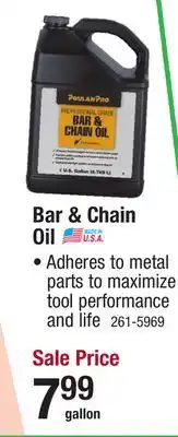 Menards Poulan Pro Bar & Chain Oil - 1 Gallon offer