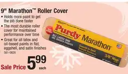 Menards Purdy Marathon 9 x 3/8 Nylon/Polyester Paint Roller Cover offer