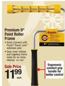 Menards Purdy Revolution 9 Cageless Paint Roller Frame offer