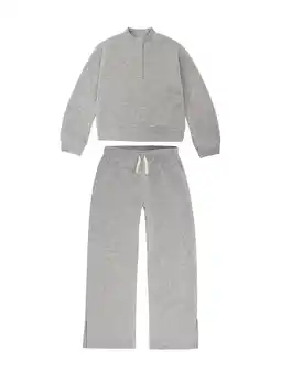 Walmart Wonder Nation Girls Mock Neck Fleece Pullover and Flare Pants Outfit, 2-Piece Set, Sizes 4-18 & Plus offer