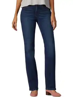 Walmart Lee Womens Denim Mid Rise Jeans Blue 10 offer