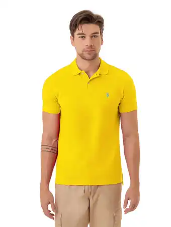 Walmart U.S. Polo Assn. Men's Slim Fit Pique Polo Shirt offer