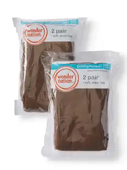 Walmart Wonder Nation Girls Sheer Pantyhose 4-pack, Sizes S-L offer