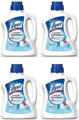 Walmart 4 Pack - Lysol Laundry Sanitizer, Crisp Linen, Tested and Proven to Kill COVID-19 Virus, 90 Ounce offer