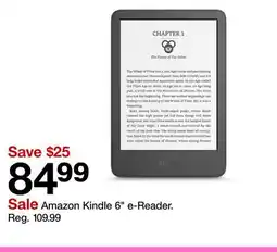 Target Amazon Kindle 6 e-Reader offer