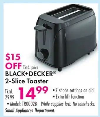 Boscov's BLACK + DECKER 2-Slice Toaster offer