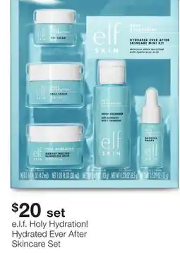 JC Penney e. l. f. Holy Hydration! Hydrated Ever After Skincare Set offer