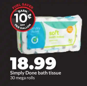 Hy-Vee Simply Done bath tissue offer