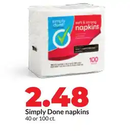 Hy-Vee Simply Done napkins offer