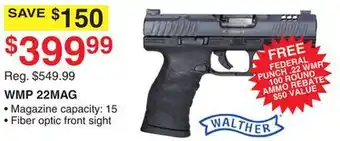 Dunham's Sports WALTHER WMP 22MAG offer