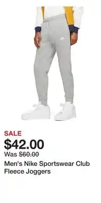 Kohl's Men's Nike Sportswear Club Fleece Joggers offer
