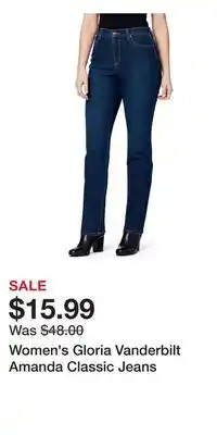 Kohl's Women's Gloria Vanderbilt Amanda Classic Jeans offer