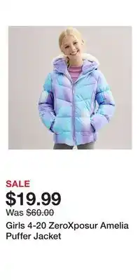 Kohl's Girls 4-20 ZeroXposur Amelia Puffer Jacket offer