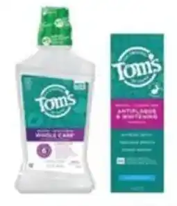 Publix Tom's Of Maine offer