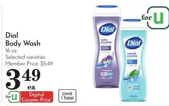 Pavilions Dial Body Wash offer