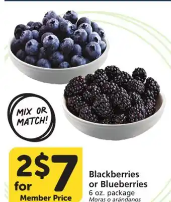 Albertsons Blackberries or Blueberries offer