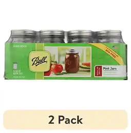 Walmart Ball Regular Mouth 16 oz Pint Mason Jars with Lids & Bands, 12 Count offer