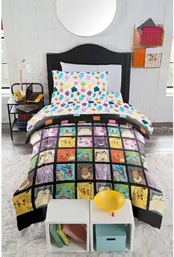 Walmart Pokemon Kanto Favorites Twin Bed in a Bag Set offer