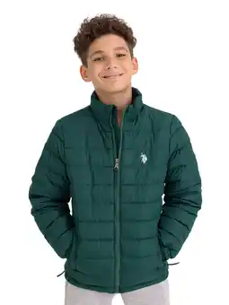 Walmart U.S. Polo Assn. Boys Midweight Quilted Jacket with Logo, Sizes 6-16 offer