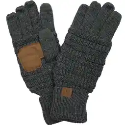 Walmart CC Cozy Metallic Tech Screen Gloves, Dark Melange Grey, 1 Pair offer