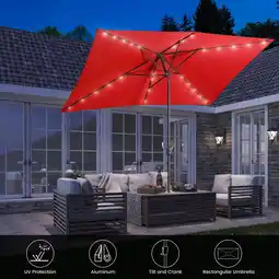 Walmart Mondawe Gray Patio Umbrella, Waterproof and UV Resistant offer