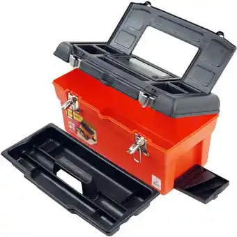 Walmart 16.5 Utility Tool Box - 7 Compartments &Amp Tray by Stalwart offer