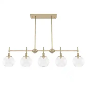 Walmart Hunter Fans - Xidane - 5 Light Chandelier In Mid Century Style-10.25 Inches Tall offer