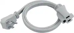 Walmart Clear Power 14 Gauge 3ft Gray 1 Outlet Indoor Extension Cord offer