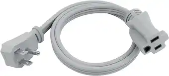 Walmart Clear Power 14 Gauge 3ft Gray 1 Outlet Indoor Extension Cord offer