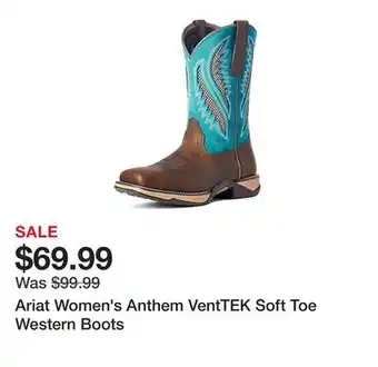 Tractor Supply Company Ariat Women's Anthem VentTEK Soft Toe Western Boots offer