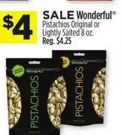 Dollar General Wonderful Pistachios Original Or Lightly Salted offer
