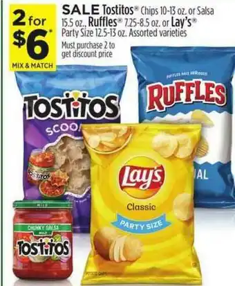 Dollar General Tostitos Ruffles Or Lay's offer