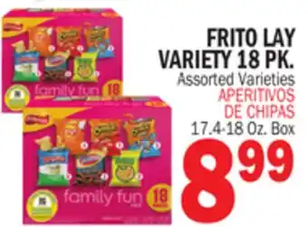 Bravo Supermarkets FRITO LAY VARIETY 18 PK offer