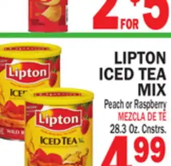 Bravo Supermarkets LIPTON ICED TEA MIX offer