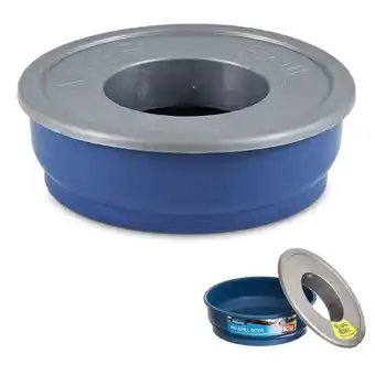 Walmart Petmate No Spill Durable Pet Bowl for Water and Food, for Dogs and Cats, 48 oz, Blue offer