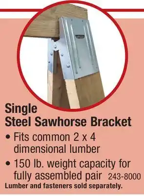 Menards Steel Sawhorse Bracket offer