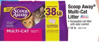 Menards Scoop Away Multi-Cat Scented Clumping Cat Litter - 38 lbs offer