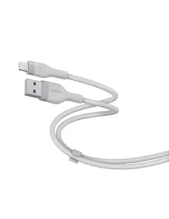 Walmart Belkin Boost Charge Flex 5ft Silicone USB-A to Lightning Cable, Made for iPhone Certified - Silver offer