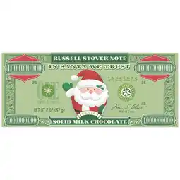 Walgreens Christmas Santa Solid Chocolate Money Bar Milk Chocolate offer