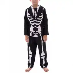 Walmart Children Outfits Boy Skeleton Dance Party Stage Performance Kid Performance Clothes Sets offer