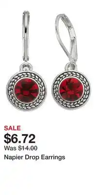 Kohl's Napier Drop Earrings offer