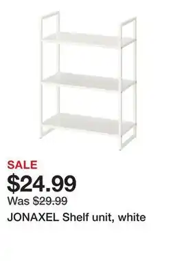 Ikea JONAXEL Shelf unit, white offer
