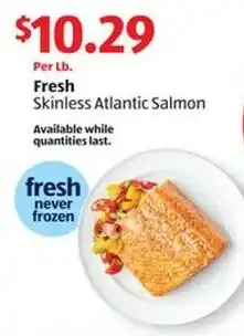 Aldi Fresh Skinless Atlantic Salmon offer