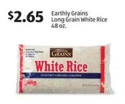 Aldi Earthly Grains Long Grain White Rice offer