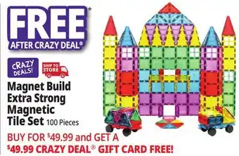 Ocean State Job Lot Magnetic Build Extra Strong Magnetic Tiles Set offer