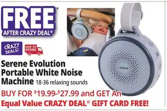 Ocean State Job Lot Serene Evolution Portable White Noise Machine offer