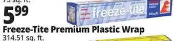 Ocean State Job Lot Freeze-Tite Premium Plastic Wrap offer