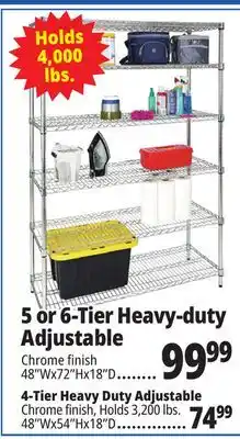 Ocean State Job Lot Method Storage Systems 6-Tier Heavy-Duty Adjustable Wire Shelving offer