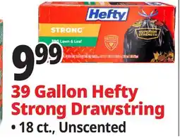 Ocean State Job Lot 39 Gallon Hefty Strong Drawstring offer